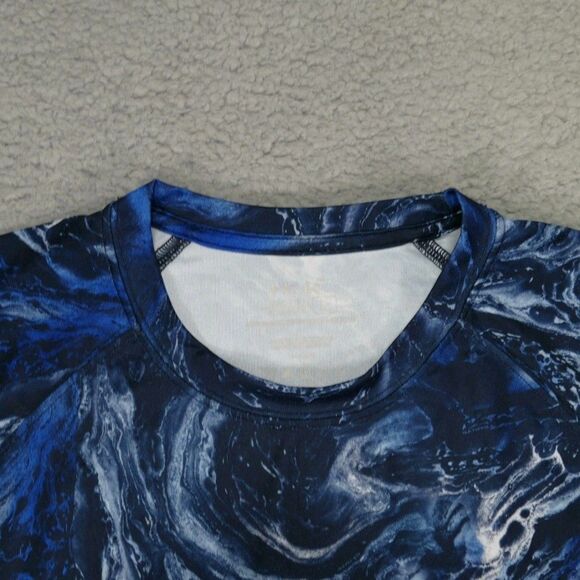 Huk Fishing Shirt Mens Large Blue Long Sleeve Performance Stretch - Picture 5 of 10